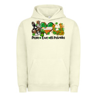 Pigment Pistachio peace love st patricks Urban Hoodie - AdoDesignShop