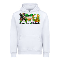 White peace love st patricks Urban Hoodie - AdoDesignShop