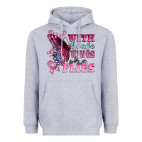 Heather Grey with brave wings she flies Heavyweight Hoodie - BarkalooDesign
