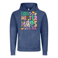 Little Mister Hops A Lot Easter Day Vintage Hoodie | Teevron
