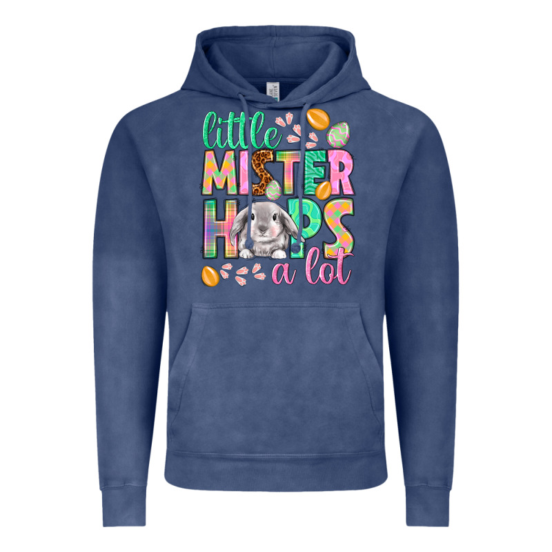 Little Mister Hops A Lot Easter Day Vintage Hoodie by HowdyJamesFarm | Teevron