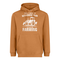 Meerkat Yes I Do Have A Retirement Plan Farming Funny Farmer Gift Heavyweight Hoodie - trangStudio