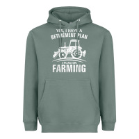 Sage Yes I Do Have A Retirement Plan Farming Funny Farmer Gift Heavyweight Hoodie - trangStudio