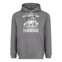 Storm Yes I Do Have A Retirement Plan Farming Funny Farmer Gift Heavyweight Hoodie - trangStudio