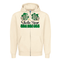 Sandshell shake your shamrocks Zipper Hoodie - CowhideDigitalArt