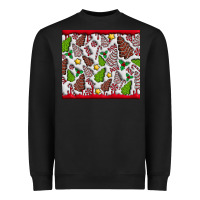 Black Christmas Cakes Heavyweight Sweatshirt - CowhideDigitalArt