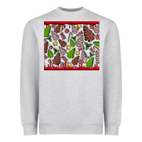 Heather Grey Christmas Cakes Heavyweight Sweatshirt - CowhideDigitalArt