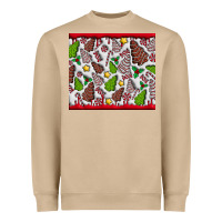 Mushroom Christmas Cakes Heavyweight Sweatshirt - CowhideDigitalArt