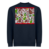 Navy Christmas Cakes Heavyweight Sweatshirt - CowhideDigitalArt