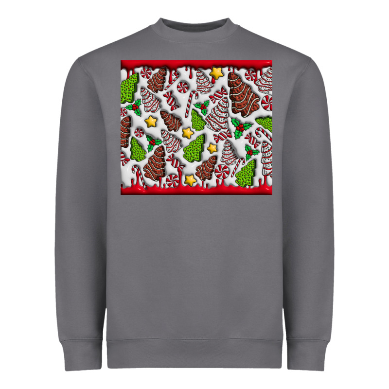 Christmas Cakes Heavyweight Sweatshirt by CowhideDigitalArt | Teevron