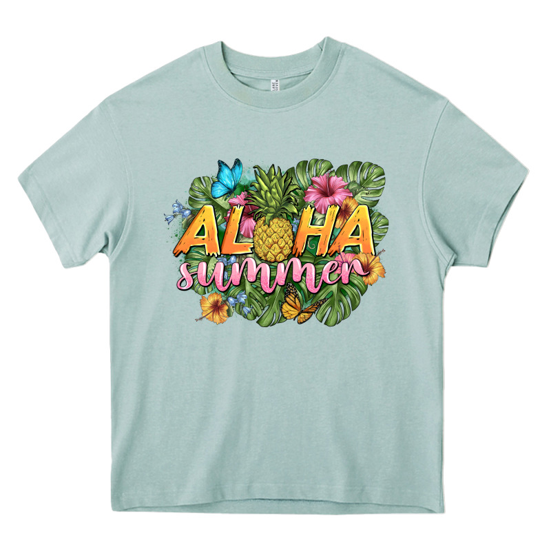 Aloha Summer Heavy Core Tee by BarkalooDesign | Teevron