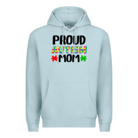 Blue Mist autism awareness puzzle theme Premium Hoodie - CowhideDigitalArt