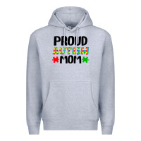 Heather Grey autism awareness puzzle theme Premium Hoodie - CowhideDigitalArt
