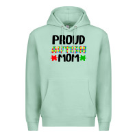 Seafoam autism awareness puzzle theme Premium Hoodie - CowhideDigitalArt