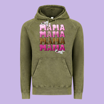 Mama Mama Mama Mama Mother's Day Vintage Hoodie Designed By Cowgirlartshop