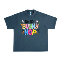 Midnight Navy do the bunny hop easter Urban Heavy Tee - CowGirlArtShop