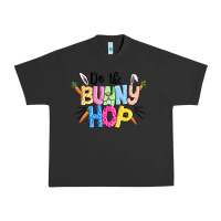 Pigment Black do the bunny hop easter Urban Heavy Tee - CowGirlArtShop