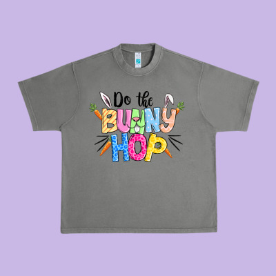 Do The Bunny Hop Easter Urban Heavy Tee Designed By Cowgirlartshop