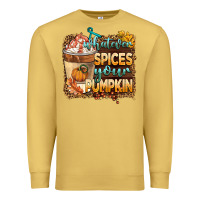 Antique Gold whatever spıces your pumpkin Premium Sweatshirt - BarkalooDesign