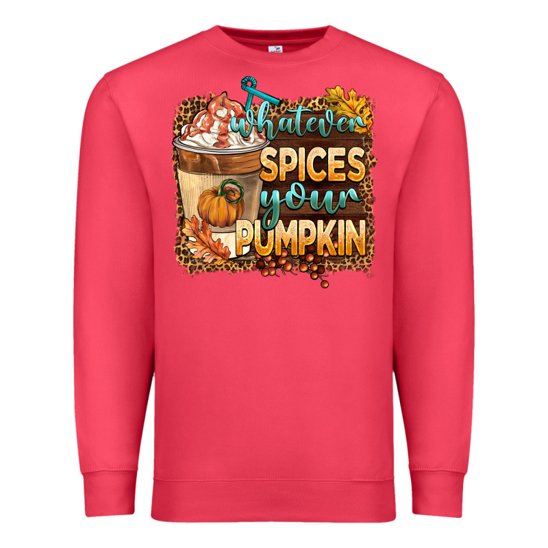 Whatever Spıces Your Pumpkin Premium Sweatshirt by BarkalooDesign | Teevron