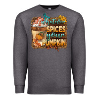 Charcoal Heather whatever spıces your pumpkin Premium Sweatshirt - BarkalooDesign