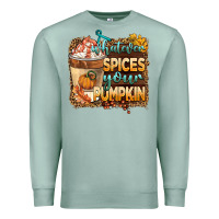 Seafoam whatever spıces your pumpkin Premium Sweatshirt - BarkalooDesign