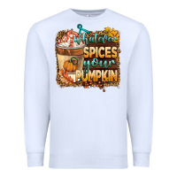 White whatever spıces your pumpkin Premium Sweatshirt - BarkalooDesign