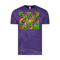 Cloud Purple mardi gras carnival fleur de lis Vintage Tee - Jasminsmagicworld
