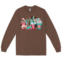 Chestnut pig coffee cups Long Sleeve Tee - OliviaCreatesArt