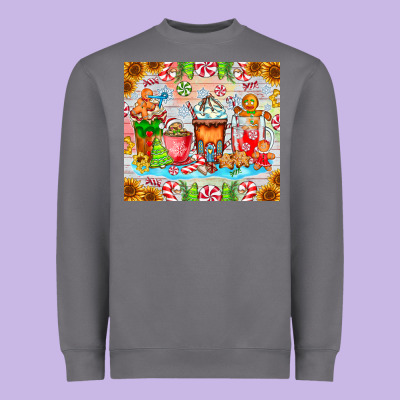 Christmas Coffee Class Heavyweight Sweatshirt Designed By Cowhidedigitalart