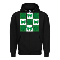 Black st patricks day  2 ös 4.19.29 Zipper Hoodie - CowhideDigitalArt