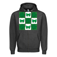 Charcoal Heather st patricks day  2 ös 4.19.29 Zipper Hoodie - CowhideDigitalArt