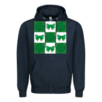 Navy st patricks day  2 ös 4.19.29 Zipper Hoodie - CowhideDigitalArt