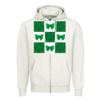 Oatmeal Heather st patricks day  2 ös 4.19.29 Zipper Hoodie - CowhideDigitalArt