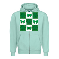 Seafoam st patricks day  2 ös 4.19.29 Zipper Hoodie - CowhideDigitalArt