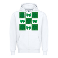 White st patricks day  2 ös 4.19.29 Zipper Hoodie - CowhideDigitalArt