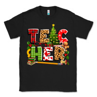 Black teacher christmas Classic Tee - texasbilliewilder