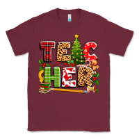 Burgundy teacher christmas Classic Tee - texasbilliewilder