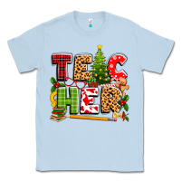 Dusty Blue teacher christmas Classic Tee - texasbilliewilder