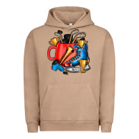 Pigment Burro hockey coffee Urban Hoodie - AdoDesignShop
