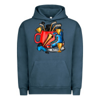 Pigment Midnight Navy hockey coffee Urban Hoodie - AdoDesignShop
