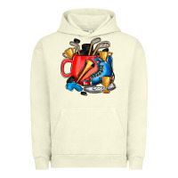 Pigment Pistachio hockey coffee Urban Hoodie - AdoDesignShop