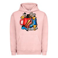 Pigment Salmon hockey coffee Urban Hoodie - AdoDesignShop