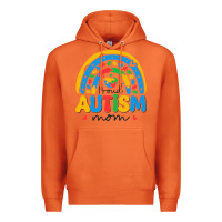 Carrot proud autism mom rainbow Premium Hoodie - CowhideDigitalArt