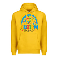 Lemon proud autism mom rainbow Premium Hoodie - CowhideDigitalArt