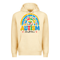 Pina Colada proud autism mom rainbow Premium Hoodie - CowhideDigitalArt