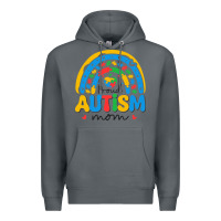 Rock proud autism mom rainbow Premium Hoodie - CowhideDigitalArt