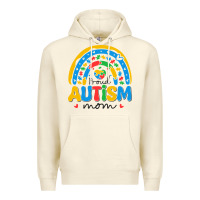 Sandshell proud autism mom rainbow Premium Hoodie - CowhideDigitalArt