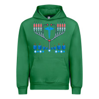 Emerald jewish hanukkah chanukah doctor medical menorah  gifts Urban Hoodie - trangStudio