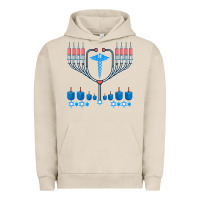 Pigment French Oak jewish hanukkah chanukah doctor medical menorah  gifts Urban Hoodie - trangStudio